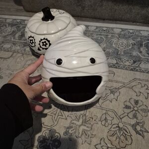 White Mummy Ceramic Candy Bowl
